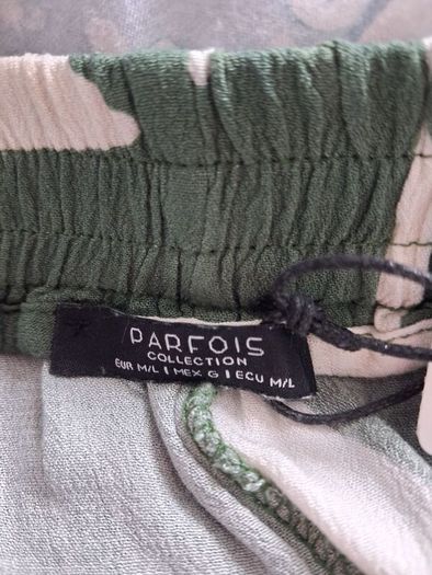 Parfois Printed Trousers - Green Ivory - M to L - BNWT RRP 39.99