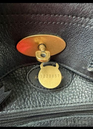 Genuine Mulberry Bayswater Black Leather Bag