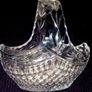 Vintage Harrods Heavy Cut Lead Crystal Basket Image 5