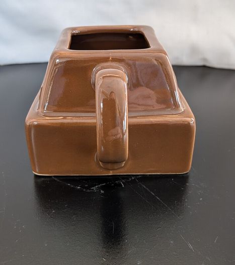 Cadbury Ceramic Advertising Pot Brown Glazed Vintage