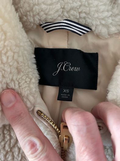 J Crew teddy jacket