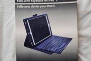 Kensington ipad 5 folio with keyboard  leather cover in new condition