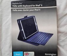 Kensington ipad 5 folio with keyboard  leather cover in new condition