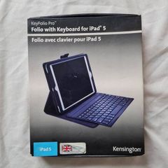 Kensington ipad 5 folio with keyboard  leather cover in new condition