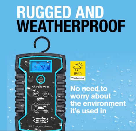 Car / Van Smart battery charger 8Amp including Start / Stop