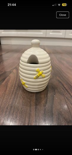 Ceramic Honey Pot