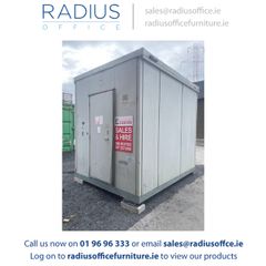 8ft x 10ft Insulated Steel Office / Site Cabin