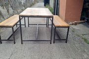 Bespoke Industrial Table and Benches