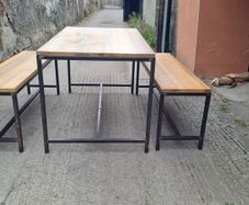 Bespoke Industrial Table and Benches