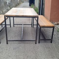 Bespoke Industrial Table and Benches