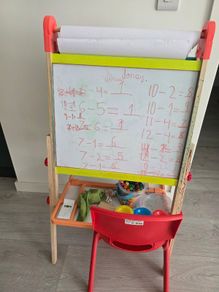 Double sided wooden Easel board