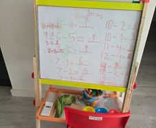 Double sided wooden Easel board