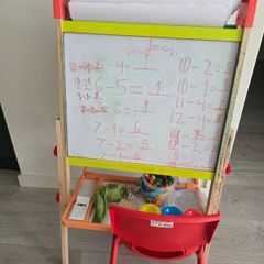 Double sided wooden Easel board