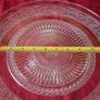 Vintage Cut Glass Art Deco Footed Cake Stand Image 2