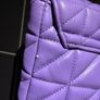 ZARA Quilted Shoulder Bag With Chain Purple! Image 6