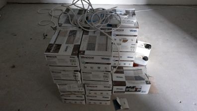 White Brick effect tiles