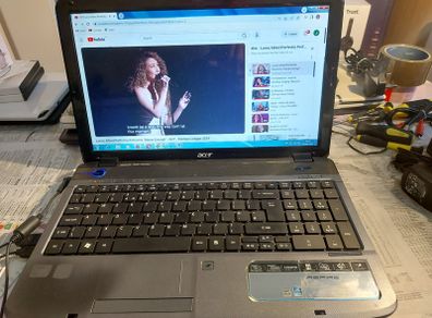 ACER ASPIRE 5738, Model No MS2264, Intel Core 2 Duo CPU T9550, 2.67GHz, 4GB Ram, 500GB HDD, Windows 7 32 bit, Firefox, Opera, Chrome and VLC