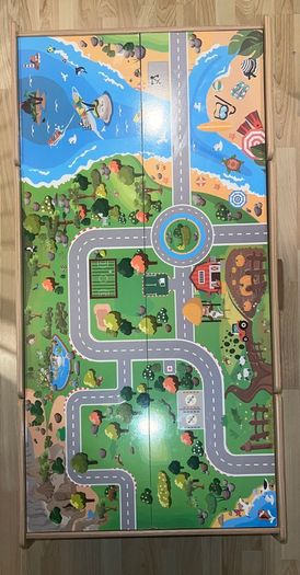 Squirrel Play Wooden Train Set Table