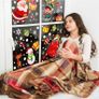Christmas Window Clings Stickers 8 Sheets Snowflake Window Decals Xmas Window Decoration (FREE POSTAGE) Image 2