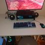 IKEA Skarsta Sit/Stand Desk & Adjustable Stool Image 4