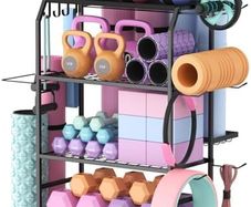 Yoga Mat Holder, Home Gym Storage For Yoga Equipments,Fitness Equipments Organizer