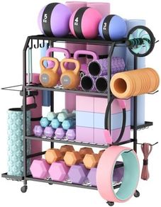 Yoga Mat Holder, Home Gym Storage For Yoga Equipments,Fitness Equipments Organizer