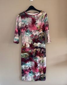 Early 2010s Blue Vanilla bodycon midi dress in Size S New Without Tags