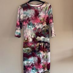 Early 2010s Blue Vanilla bodycon midi dress in Size S New Without Tags