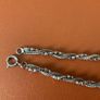 Vintage Sphere Bead Links Silver necklace 925 Image 4