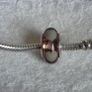 Pandora violet/purple murano glass charm with grey/Wlwhite hearts very good condition Image 6