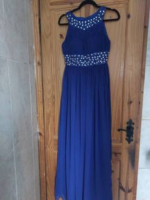 Purple debs evening dress (free postage)