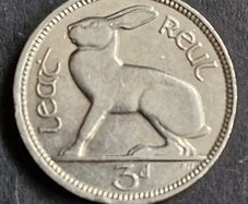 Ireland 1934 3d Three Pence coin