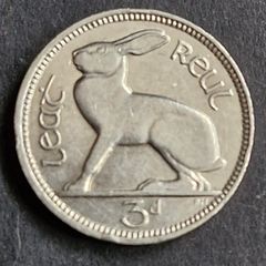 Ireland 1934 3d Three Pence coin