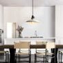 Glighone Pendant Light White Ceiling Light Hanging Lamp E27 Retro Vintage Pendant Light for Bedroom Living Room Dining Table Kitchen Lamp Suspension Image 5