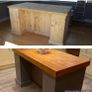 Rustic kitchen island with pillars Image 2