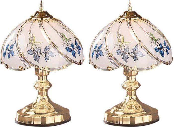 Iris Touch Table Lamps Set (Both Brand New & Sealed in Box)