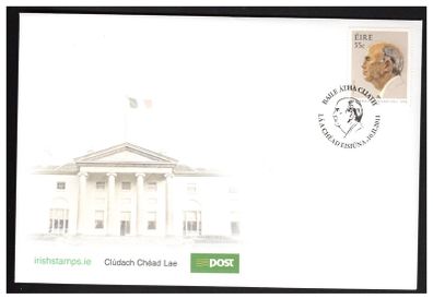 2011 Ireland Birth Centenary of Cearbhall O'Dallaigh (President of Ireland) Commemorative Stamps An Post First Day Cover (FDC)