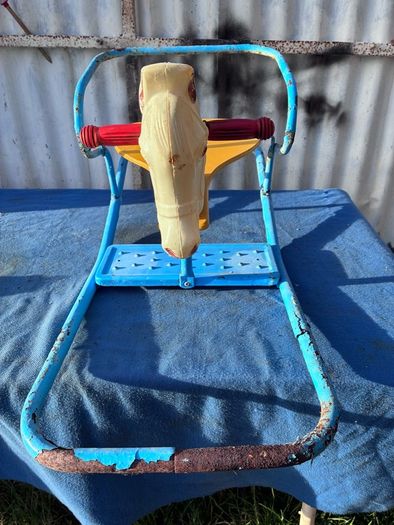 Vintage Leeway's child's rocking horse