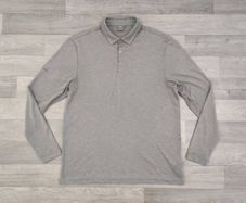 Ping Button Down Long Sleeves Polo Shirt Mens Large