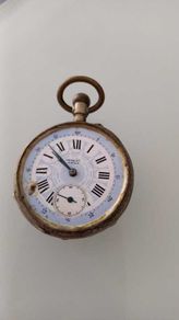 Vintage pocket watch Charles Locle Remontoire Cylindre 10 Rubis