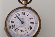 Vintage pocket watch Charles Locle Remontoire Cylindre 10 Rubis