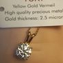 2.5ct. Moissanite Solitaire Pendant and Chain Image 2