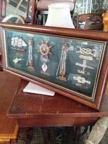 Vintage framed nautical themes
