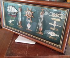 Vintage framed nautical themes