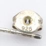 Vintage Signed M&S Sterling Silver Hooped Stud Earrings Image 5