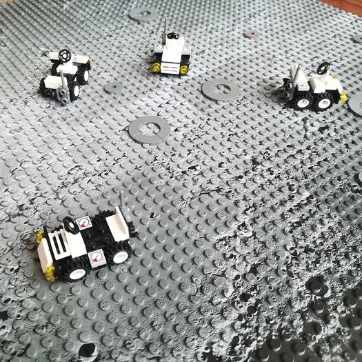 Lunar Moon Baseplate 32x32 Dots LEGO-Compatible 10x10 Inch