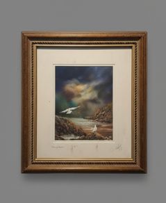 Rare early Philip Gray Pastel Painting with C.O.A.