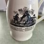 Authentic Leedsware Creamware 6 inches Tall Metamorphic Courtship Matrimony Lover Poem Image 5