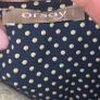 Orsay Navy Polka Dot Blouse Size 40 UK 12 Frill Sleeve Smart Casual Top Image 5
