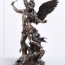 Archangel Michael Fights Against Satan Sacred Sculpture Collectible Image 3